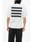 Dolce & Gabbana Crew Neck COMPASS Cotton T-Shirt with Prints