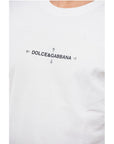 Dolce & Gabbana Crew Neck COMPASS Cotton T-Shirt with Prints