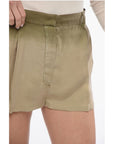 Prada Silk Pleated Shorts