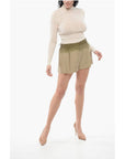 Prada Silk Pleated Shorts
