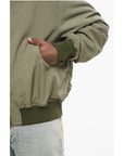 1989 Studio Nylon Bomber Jacket with Back Embossed Logo
