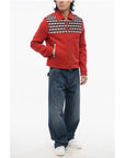 Amiri Wool Blend DIAMOND Jacket with Embroidered Insert