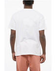 Sky High Farm Solid Color Crew-neck T-shirt With Embroidery