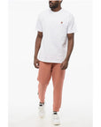 Sky High Farm Solid Color Crew-neck T-shirt With Embroidery