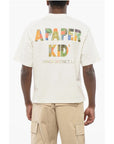 A Paper Kid Back Printed Crew-neck T-Shirt