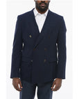 Dolce & Gabbana TAORMINA Unlined Light Wool Blazer with Double-breasted Desi