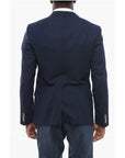 Dolce & Gabbana TAORMINA Unlined Light Wool Blazer with Double-breasted Desi