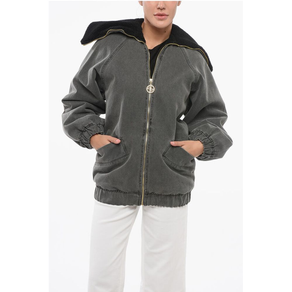 Patou Oversized Denim Jacket with Padding