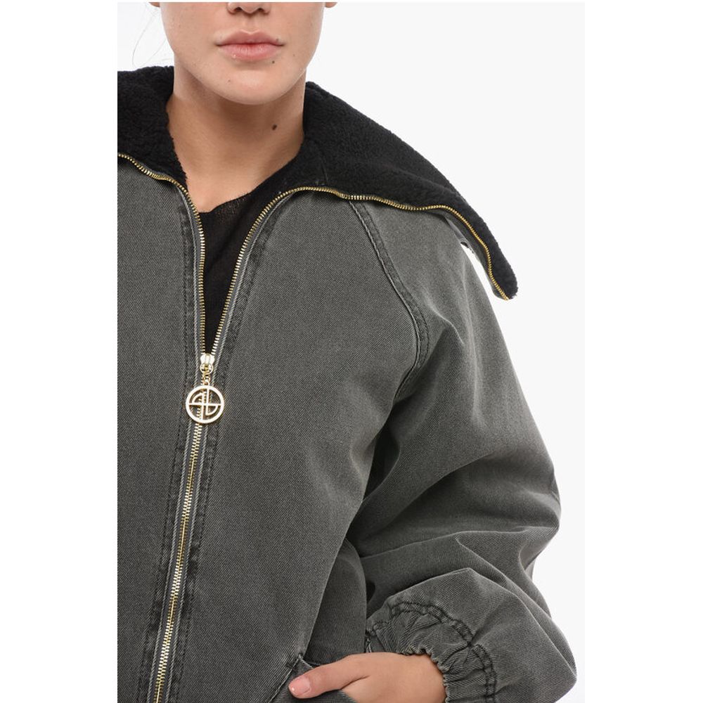 Patou Oversized Denim Jacket with Padding