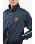 Bel Air Athletics Satin ACADEMY Mock Neck Sweatshihrt with Contrasting Side Ba