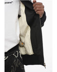 Airei Cotton Padded Jacket with Hood and Knit Edge