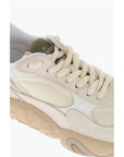 Valentino Fabric and Leather Sneakers with Injected Sole