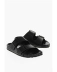 Balenciaga Leather SUNDAY Sliders with Double Buckle