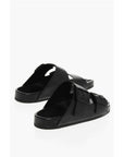 Balenciaga Leather SUNDAY Sliders with Double Buckle