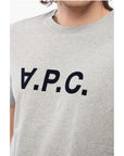 A.P.C. Solid Color Crew-neck T-Shirt with Flocked Logo