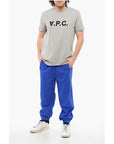 A.P.C. Solid Color Crew-neck T-Shirt with Flocked Logo