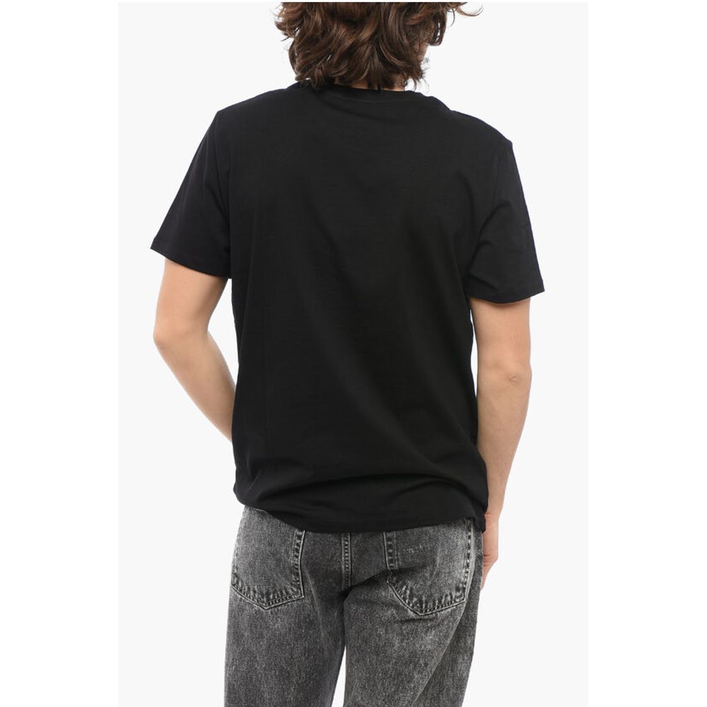 A.P.C. Solid Color Crew-neck T-Shirt with Flocked Logo