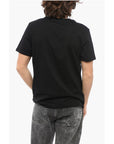 A.P.C. Solid Color Crew-neck T-Shirt with Flocked Logo