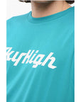 Sky High Farm Organic Cotton Crew-neck T-Shirt with Printed Logo