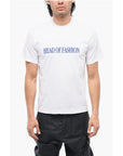 SUNNEI Solid Color HEAD OF FASHION Crew-neck T-Shirt with Contrasti