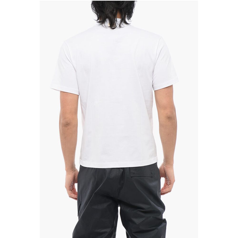 SUNNEI Solid Color HEAD OF FASHION Crew-neck T-Shirt with Contrasti