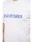 SUNNEI Solid Color HEAD OF FASHION Crew-neck T-Shirt with Contrasti