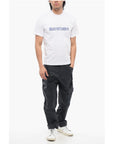 SUNNEI Solid Color HEAD OF FASHION Crew-neck T-Shirt with Contrasti