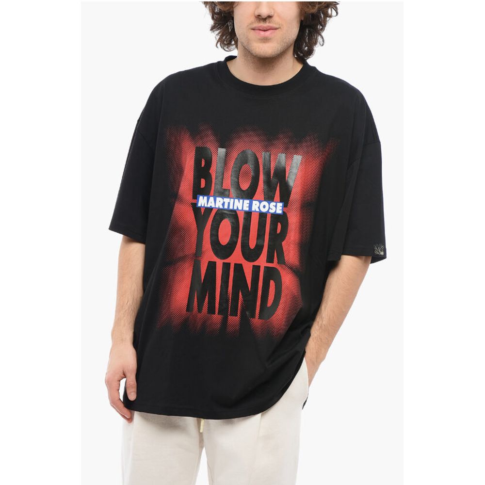 Martine Rose Gradient Effect Oversized BLOW YOUR MIND Crew-neck T-shirt