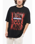 Martine Rose Gradient Effect Oversized BLOW YOUR MIND Crew-neck T-shirt