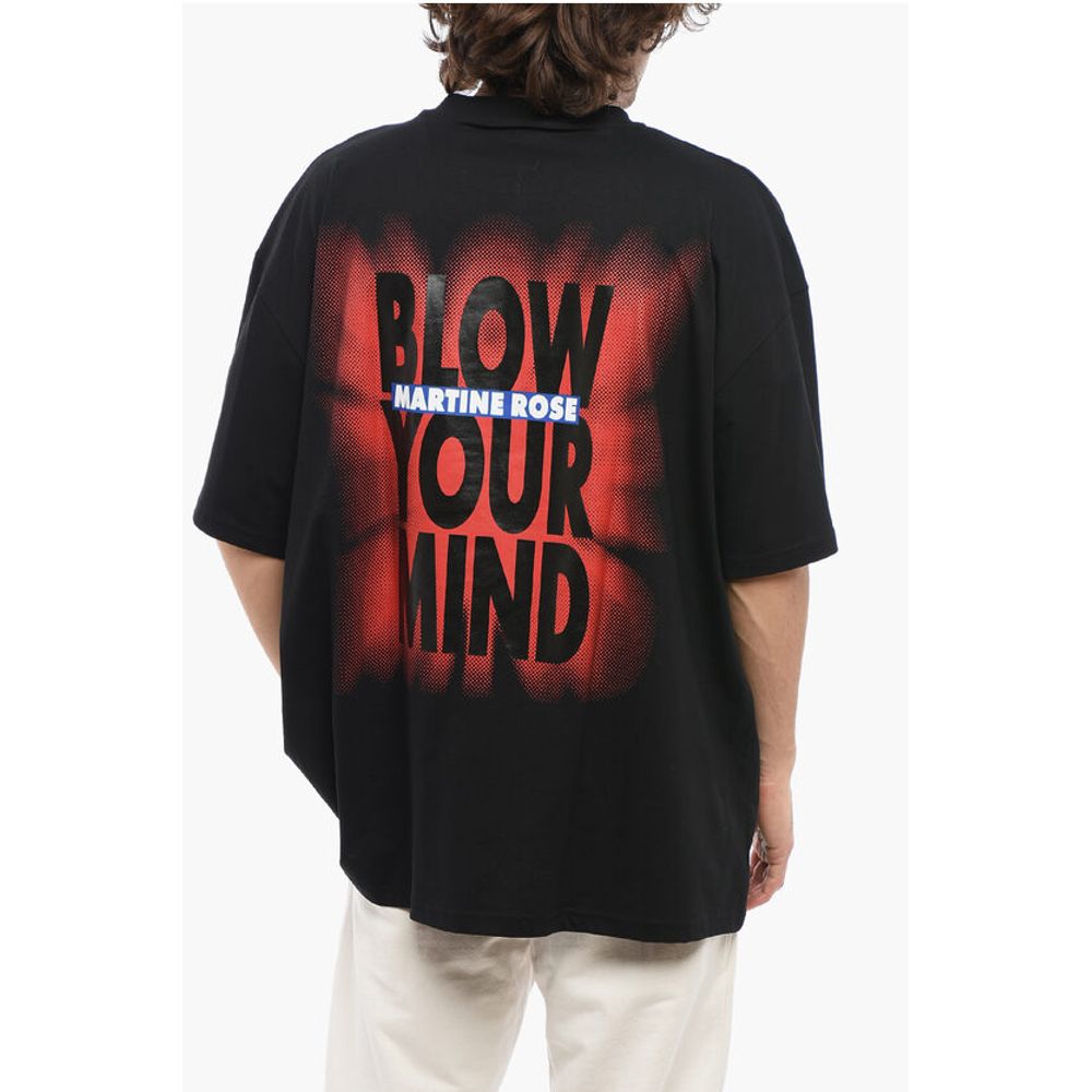 Martine Rose Gradient Effect Oversized BLOW YOUR MIND Crew-neck T-shirt