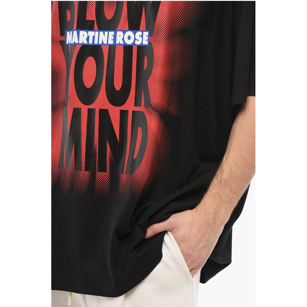 Martine Rose Gradient Effect Oversized BLOW YOUR MIND Crew-neck T-shirt