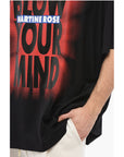 Martine Rose Gradient Effect Oversized BLOW YOUR MIND Crew-neck T-shirt