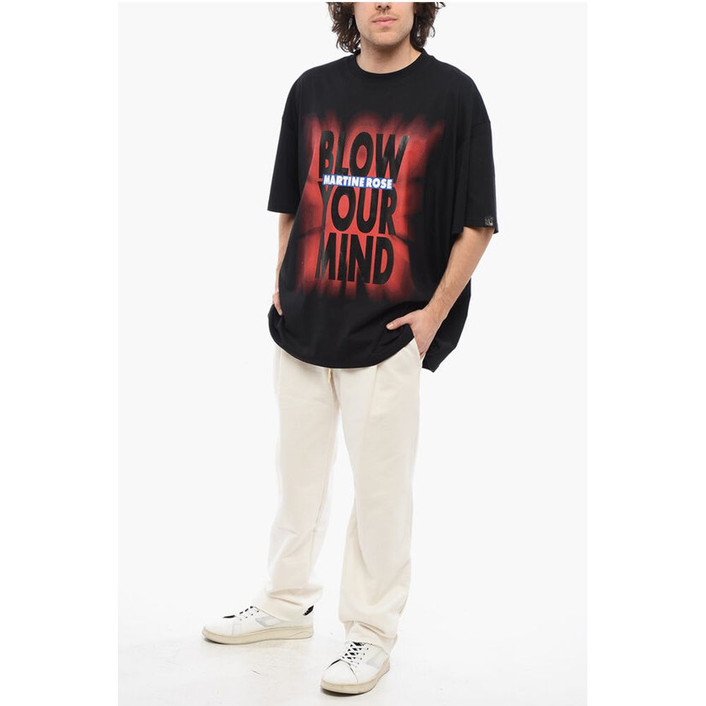 Martine Rose Gradient Effect Oversized BLOW YOUR MIND Crew-neck T-shirt