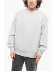 Champion Solid Color Fleeced-Cotton Crew-neck Sweatshirt