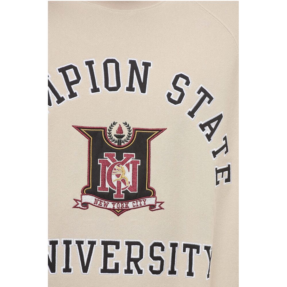 Champion Fleeced-Cotton CHAMPION STATE UNIVERSITY Crew-neck Sweatshir