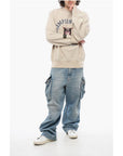 Champion Fleeced-Cotton CHAMPION STATE UNIVERSITY Crew-neck Sweatshir