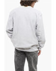 Champion Solid Color Fleeced-Cotton Crew-neck Sweatshirt