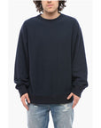 Champion Solid Color Fleeced-Cotton Crew-neck Sweatshirt
