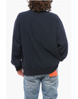 Champion Solid Color Fleeced-Cotton Crew-neck Sweatshirt