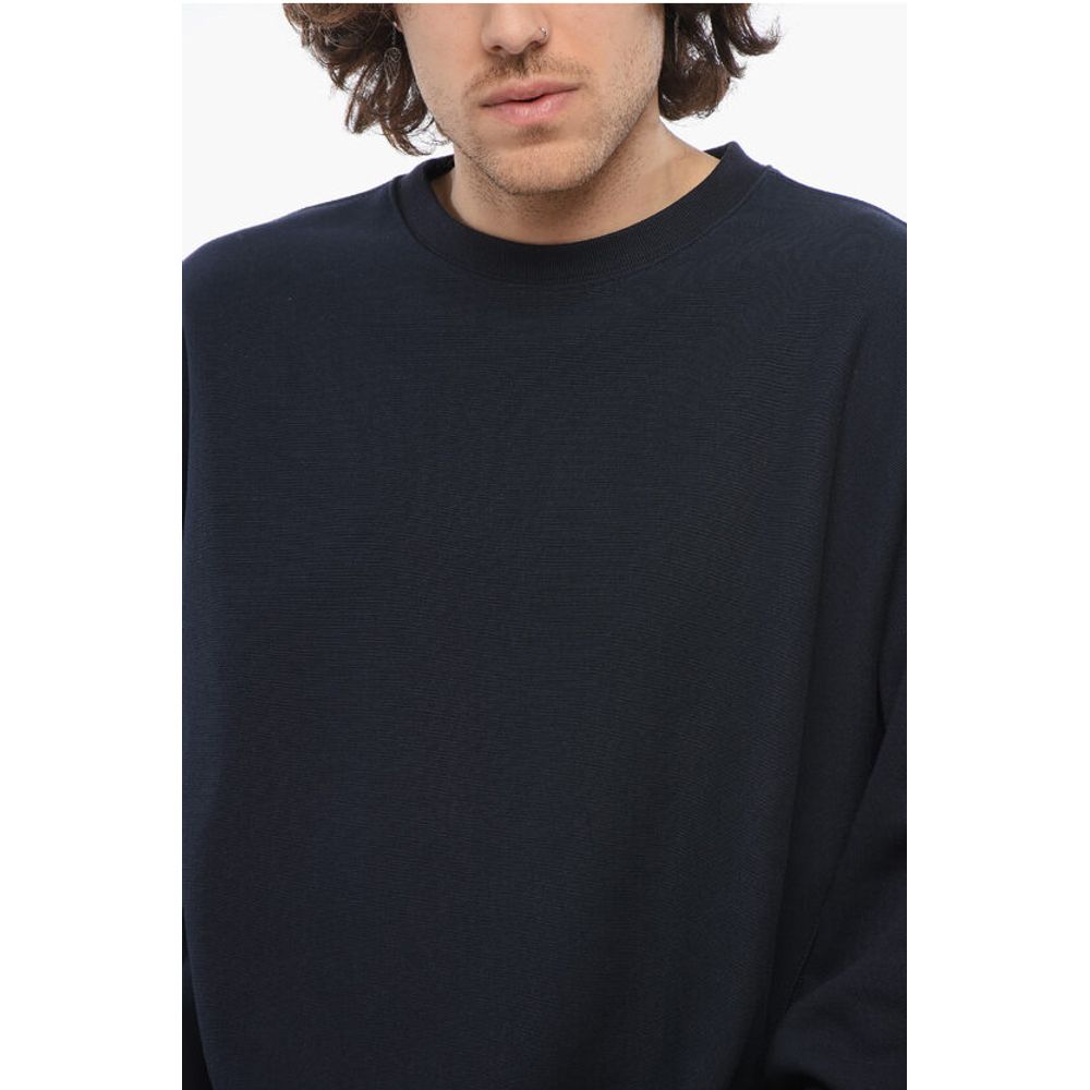 Champion Solid Color Fleeced-Cotton Crew-neck Sweatshirt