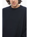 Champion Solid Color Fleeced-Cotton Crew-neck Sweatshirt