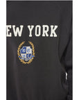 Champion Fleeced-Cotton NEW YORK Crew-Neck Sweatshirt with Embroidery