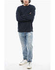 Champion Solid Color Fleeced-Cotton Crew-neck Sweatshirt