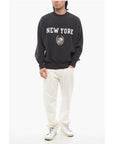 Champion Fleeced-Cotton NEW YORK Crew-Neck Sweatshirt with Embroidery