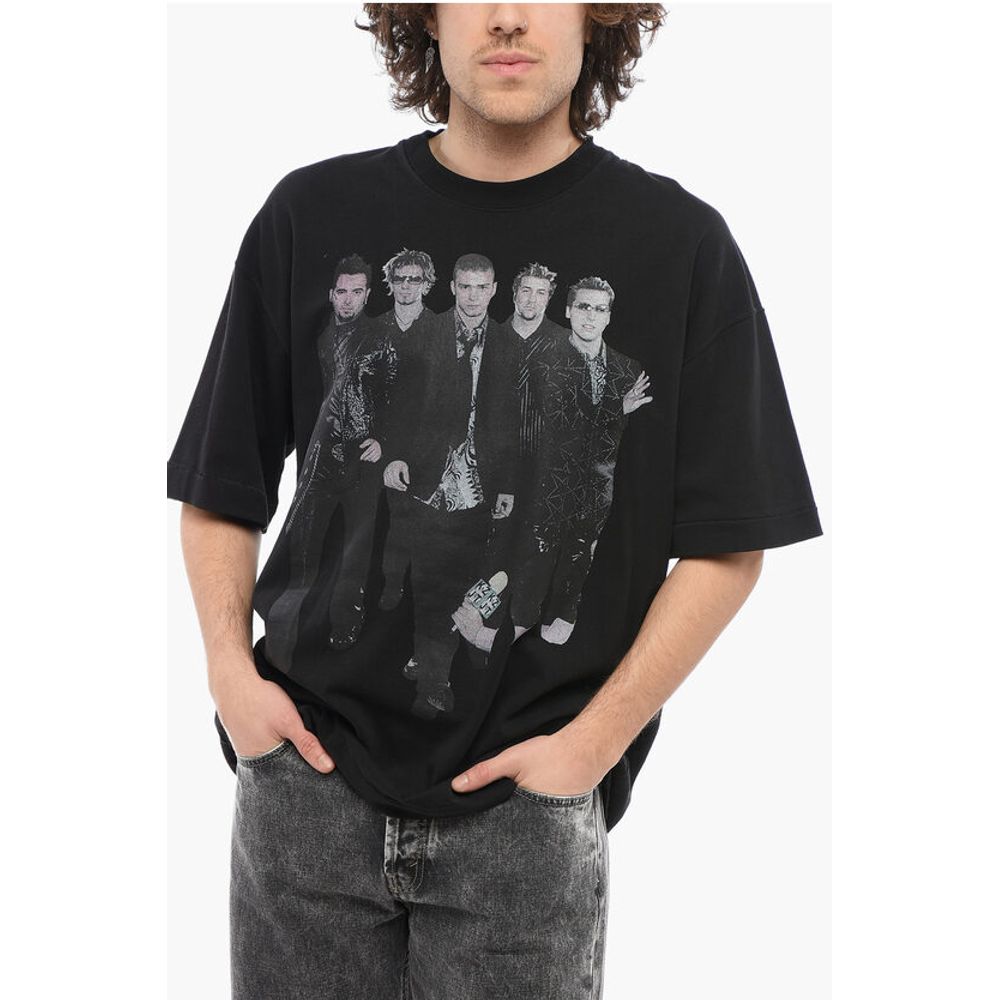 1989 Studio Printed NSYNC INTERVIEW Crew-neck T-Shirt