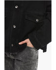 1989 Studio Solid Color Denim Jacket with Double Breast Pocket