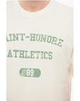 1989 Studio Solid Color SAINT-HONORE ATHLETICS Crewneck T-Shirt with Con