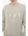1989 Studio Brushed Cotton Crew-Neck Sweatshirt with Embossed Logo