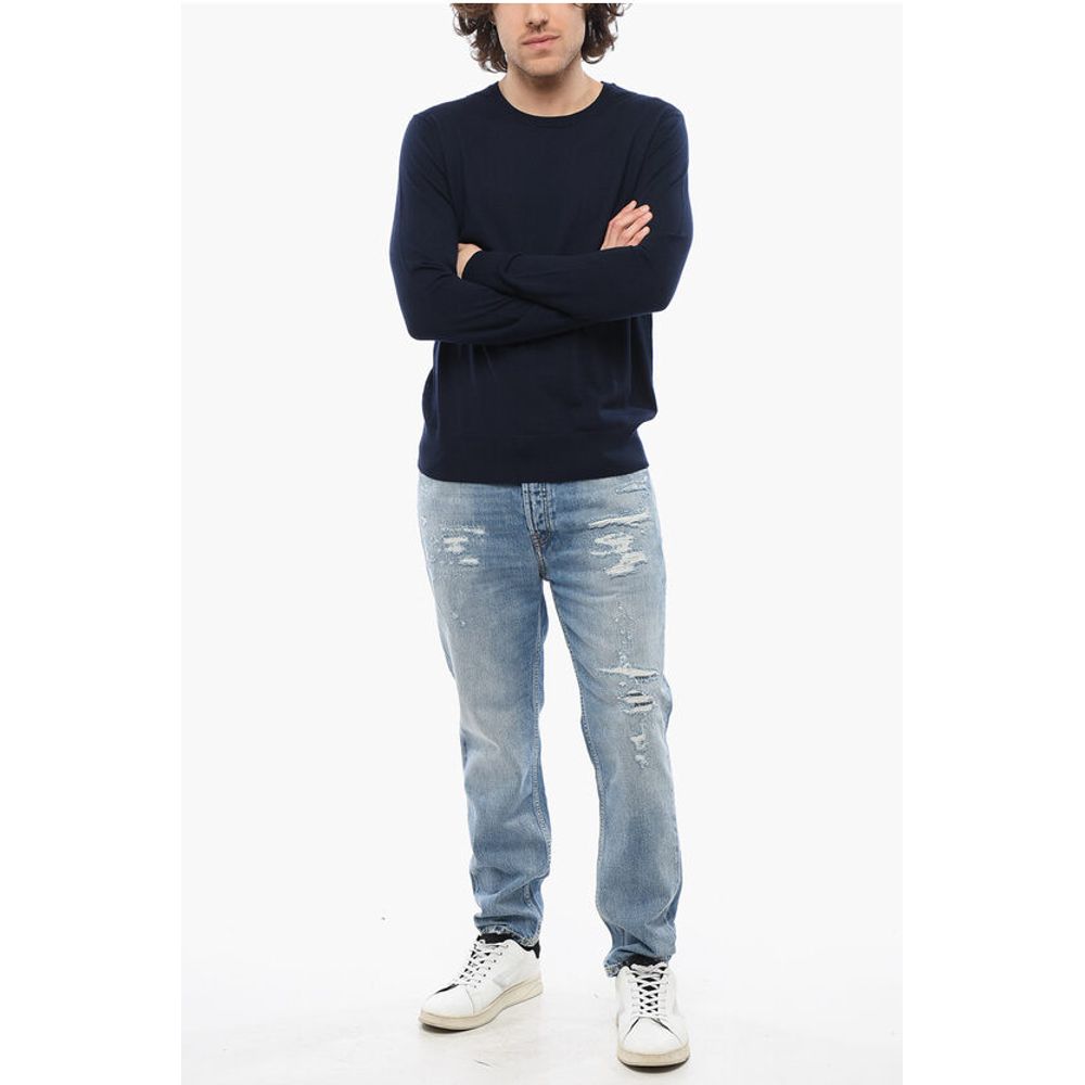 Department 5 Solid Color Merinos Wool SHAM FF Crew-neck Sweater