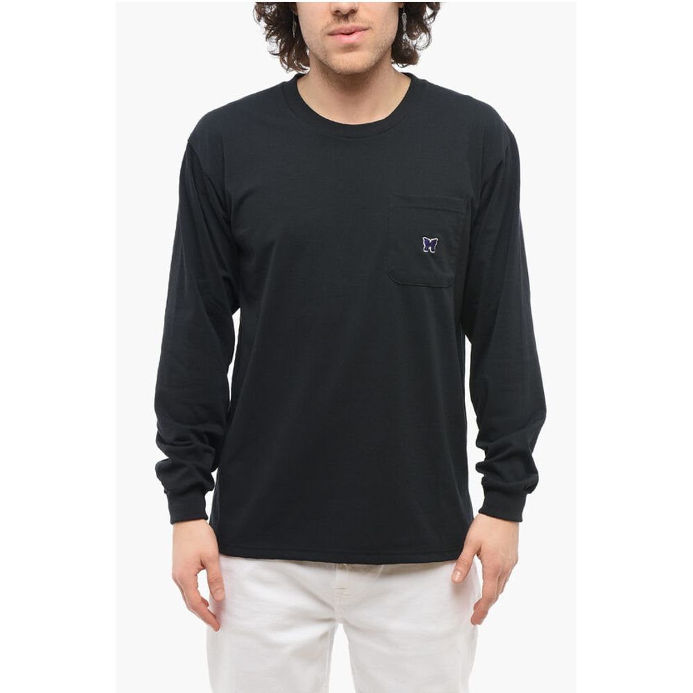 Needles Long Sleeved Crewneck T-Shirt with Breast Pocket